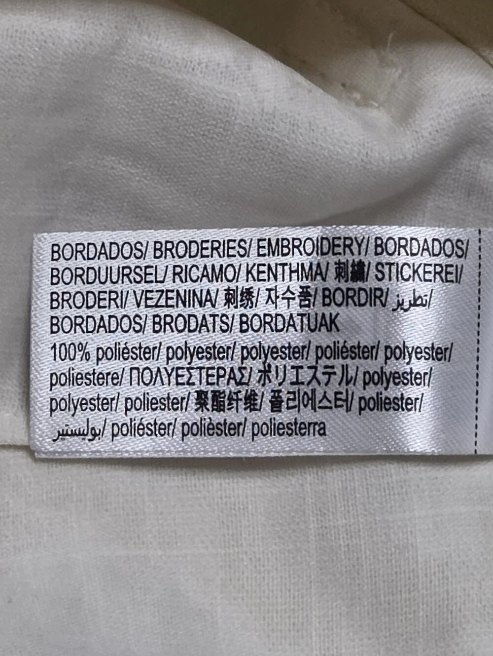ZARA Embroidered Linen Blend Crop Pants Cream Medium